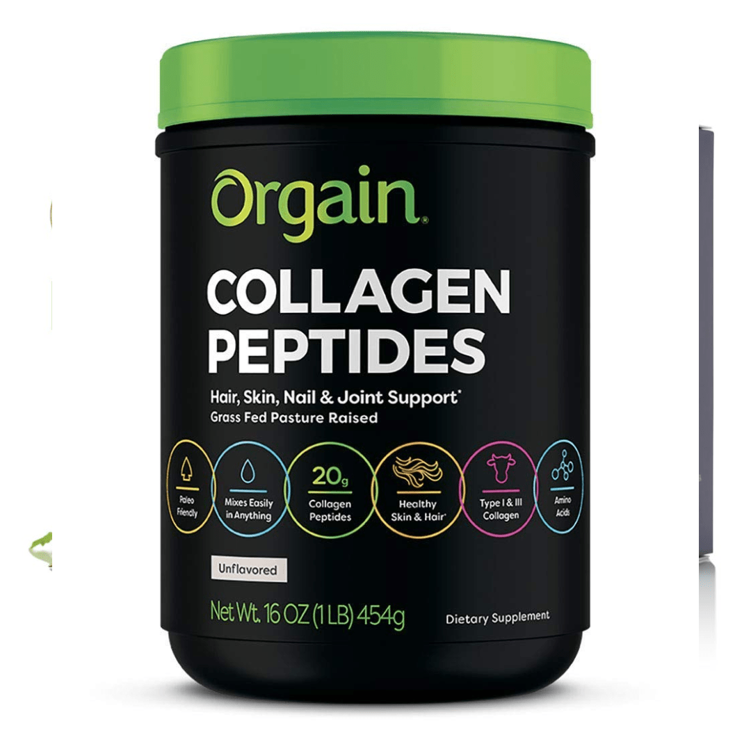 Orgain Hydrolyzed Collagen Peptides Protein Powder Unflavored  Keto, Paleo, Amino Acids, No Gluten Dairy Sugar or Soy, Non-GMO, Type I & III, 1lb