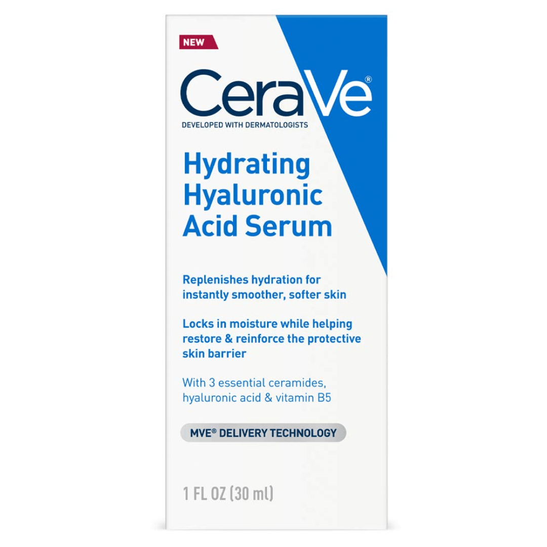 CeraVe Hyaluronic Acid Serum for Face with Vitamin B5 and Ceramides